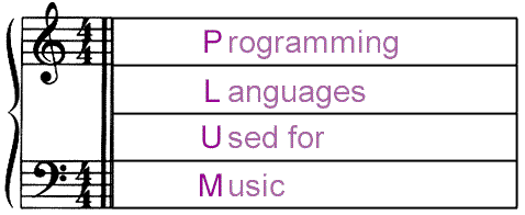 PLUM - Programming Languages Used for Music